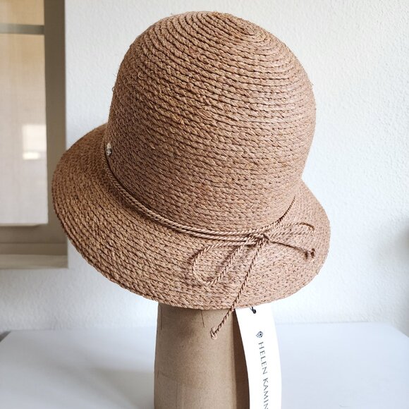 NWT Helen Kaminski Valence 6 Raffia Cloche Hat 👒🌿 - Picture 3 of 13
